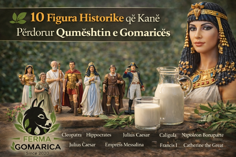10 Figura Historike qe Kane Perdorur Qumeshtin e Gomarices, kush ka perdorur qumesht gomarice, cleopatra dhe historia e qumeshtit te gomarices,  personalitete qe perdornin qumesht gomarice, tradita e qumeshtit te gomarices